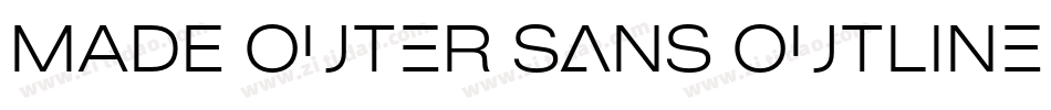 MADE Outer Sans Outline Alt Thin PERSONAL USE字体转换